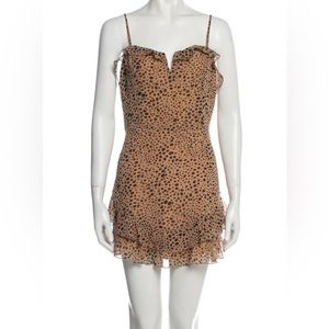 Majorelle animal print mini dress
